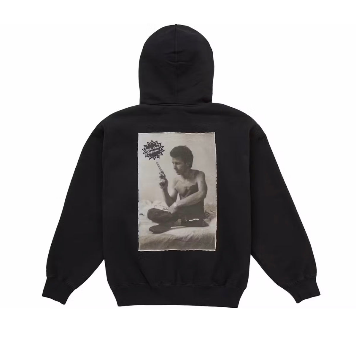 Supreme Larry Clark Zip Up Hoodie Black