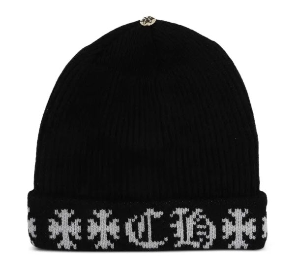 Chrome Hearts NYC Big Daddy Cashmere Beanie Black