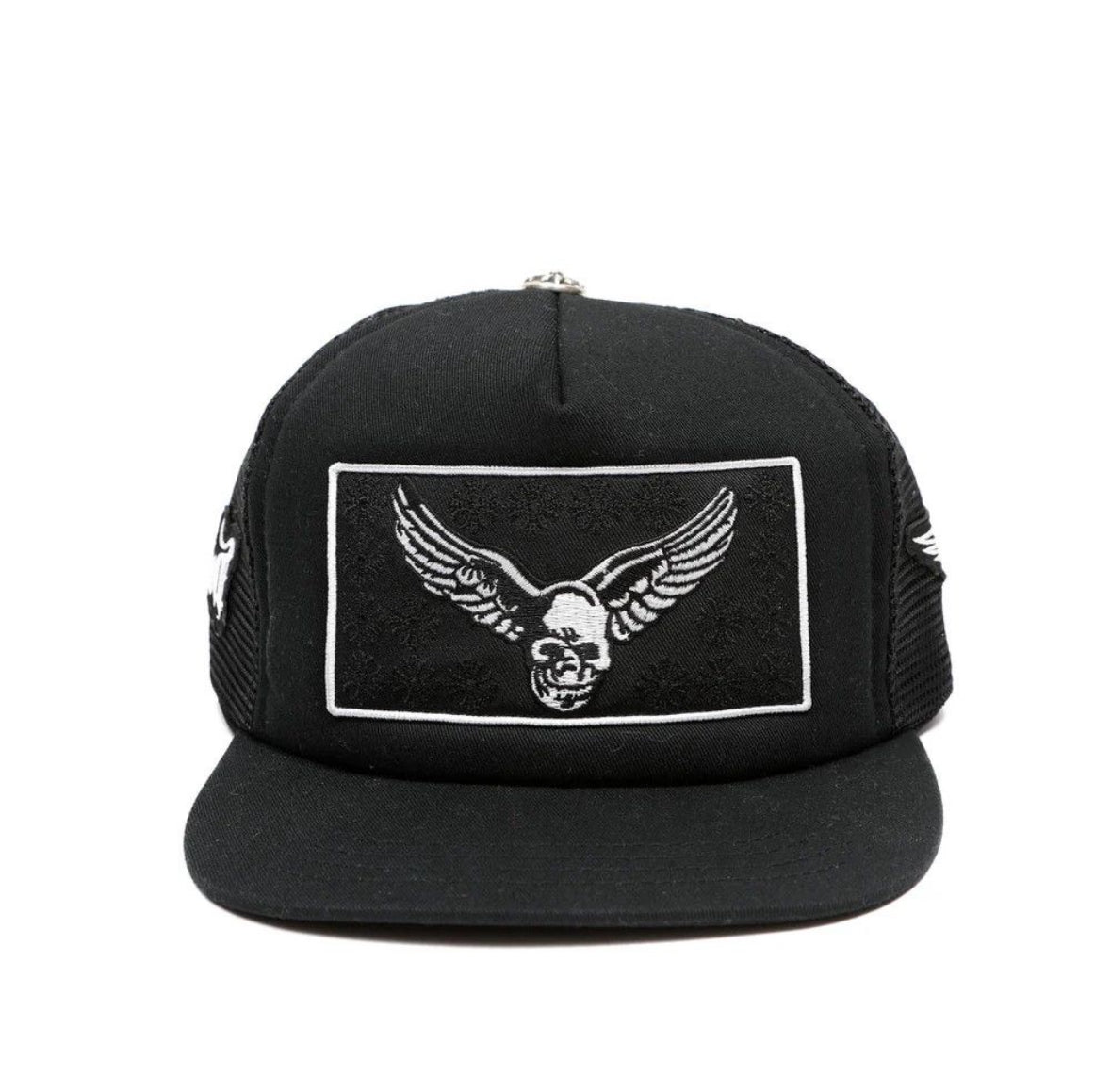 Chrome Hearts x Foti x Yungblud Aerosmith Trucker Hat Black White