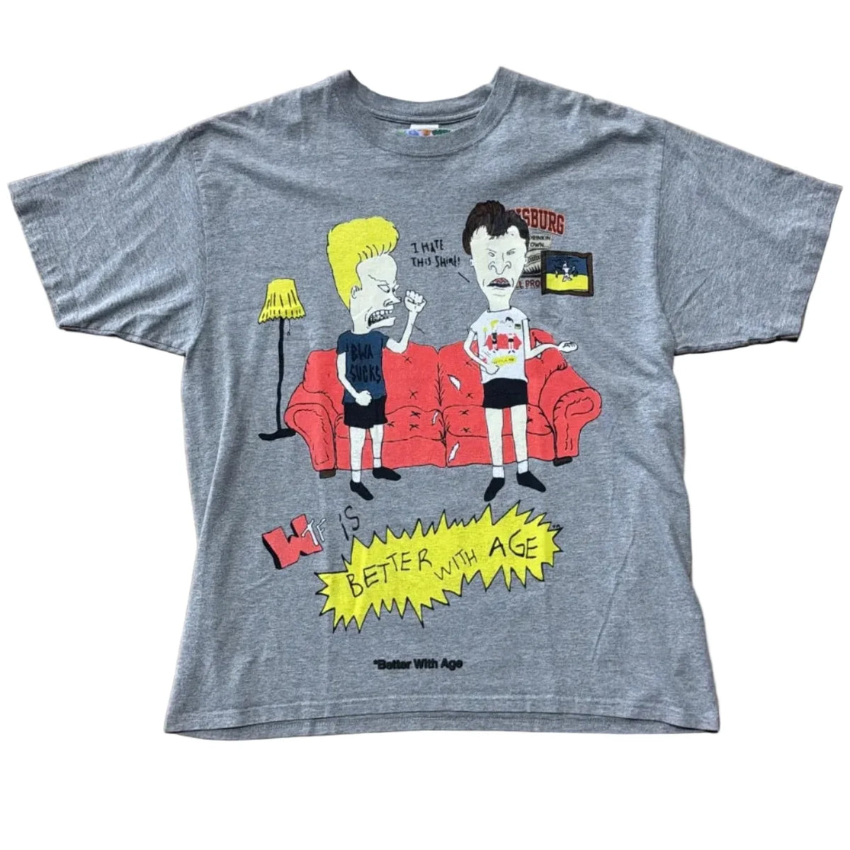 Better With Age Angus Tee Grey