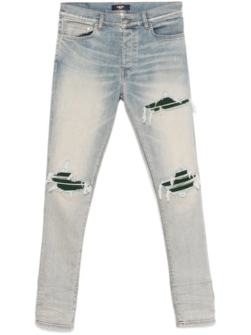 Light Wash Amiri Mx1 Green Patch