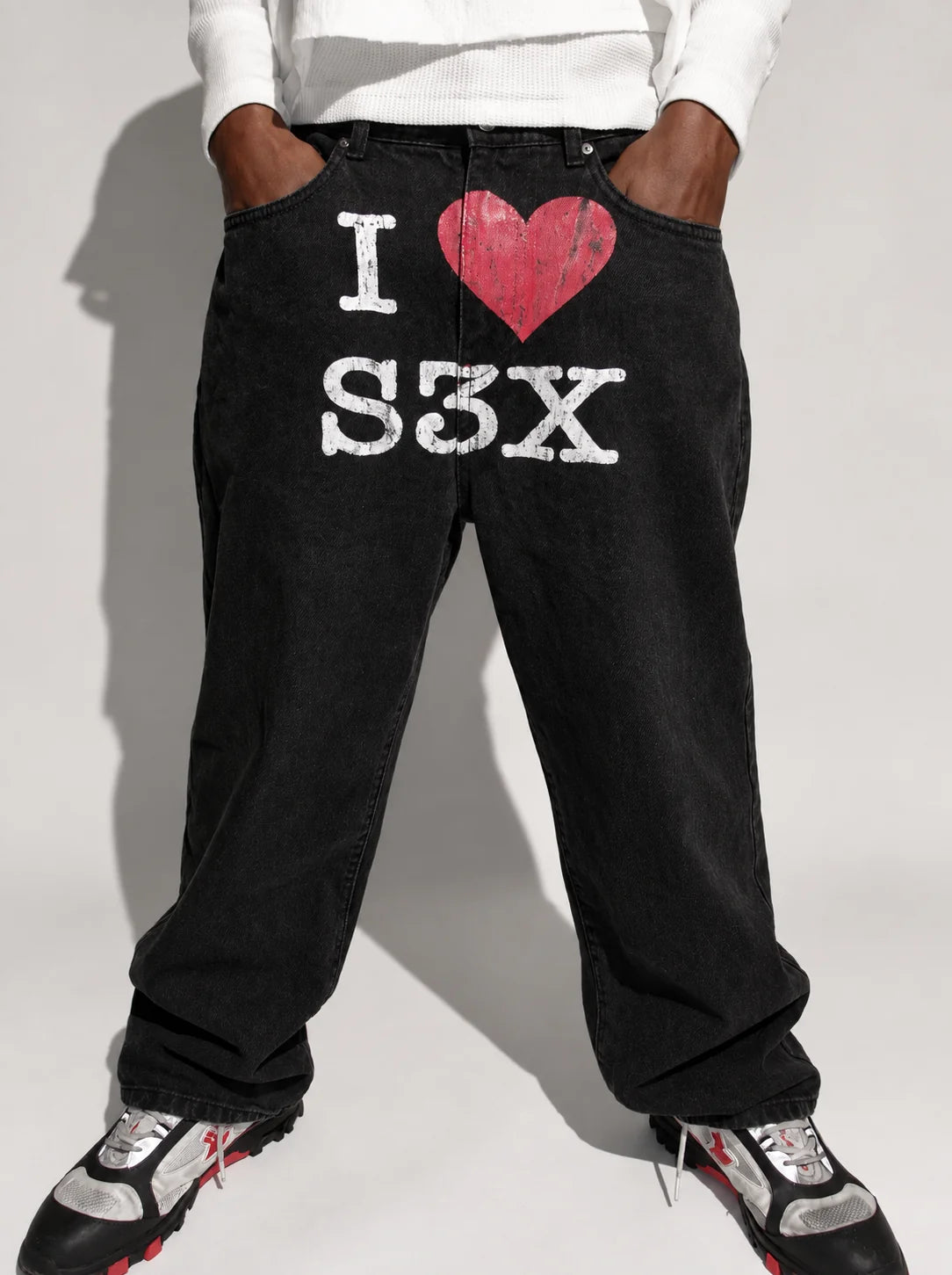 Av3ri I Heart Sex Jeans Red/Black