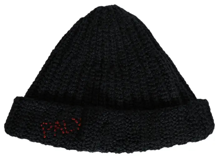 Paly Hollywood Hand Knit Beanie Black