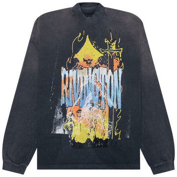 RIVINGTON roi Rebris Forgive Me Long Sleeve Vintage Tee ‘Vintage Black’
