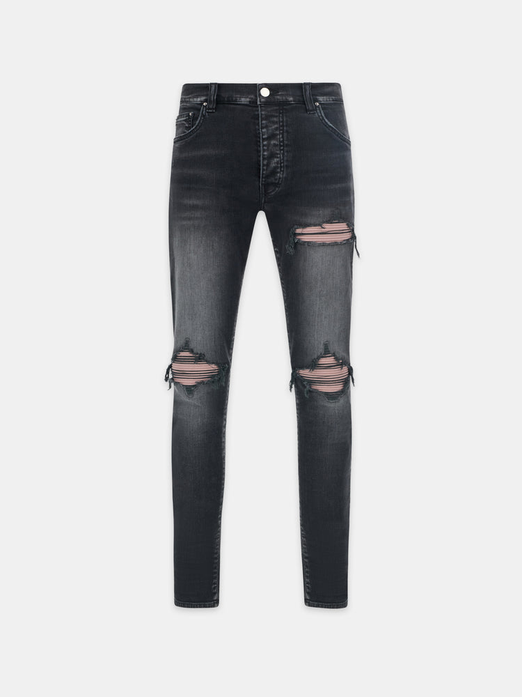 Amiri MX1 Black Denim Pink Patch