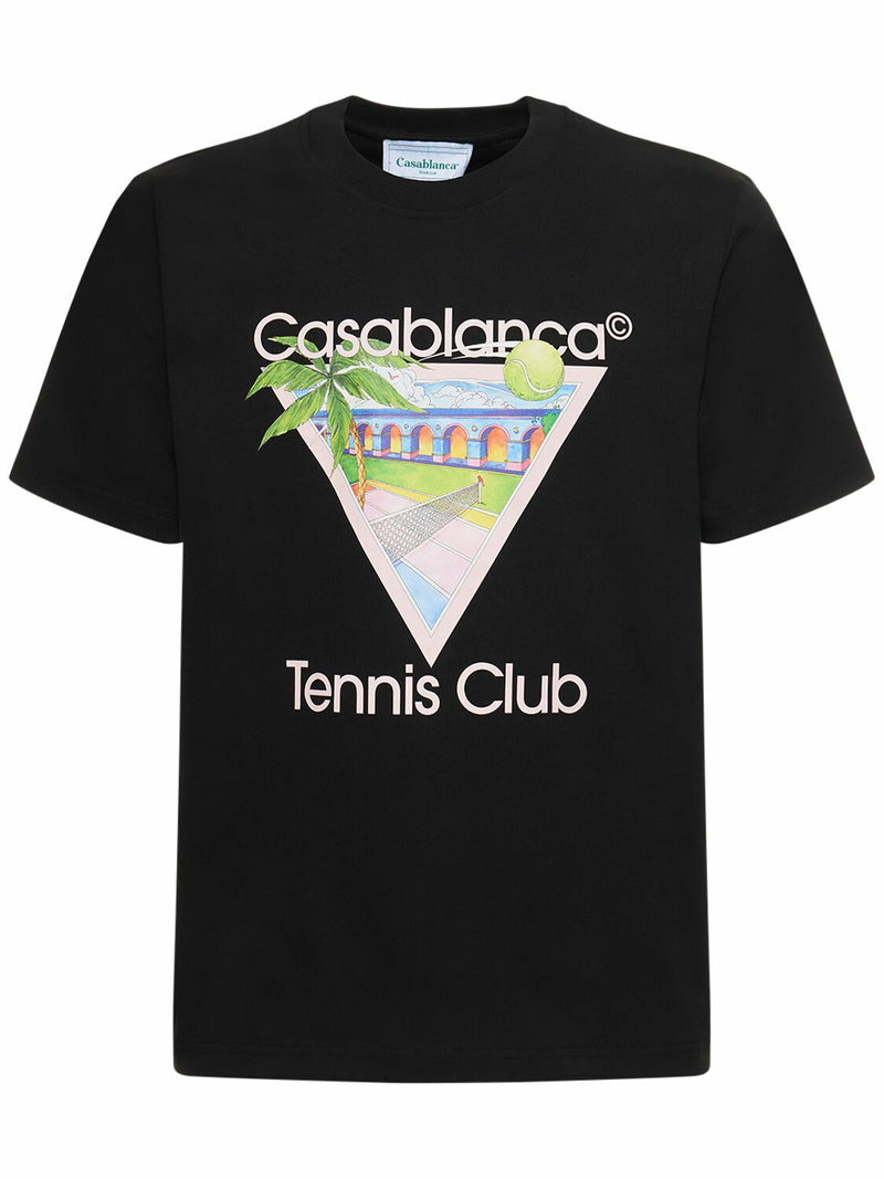 Casablanca Lvr Tennis Club T-Shirt Black