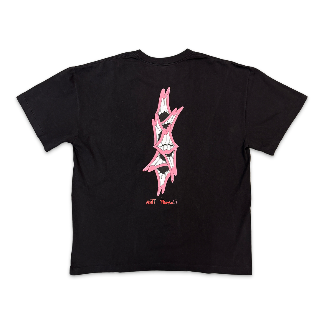 Anti Promo Pink Chomper T-Shirt Black