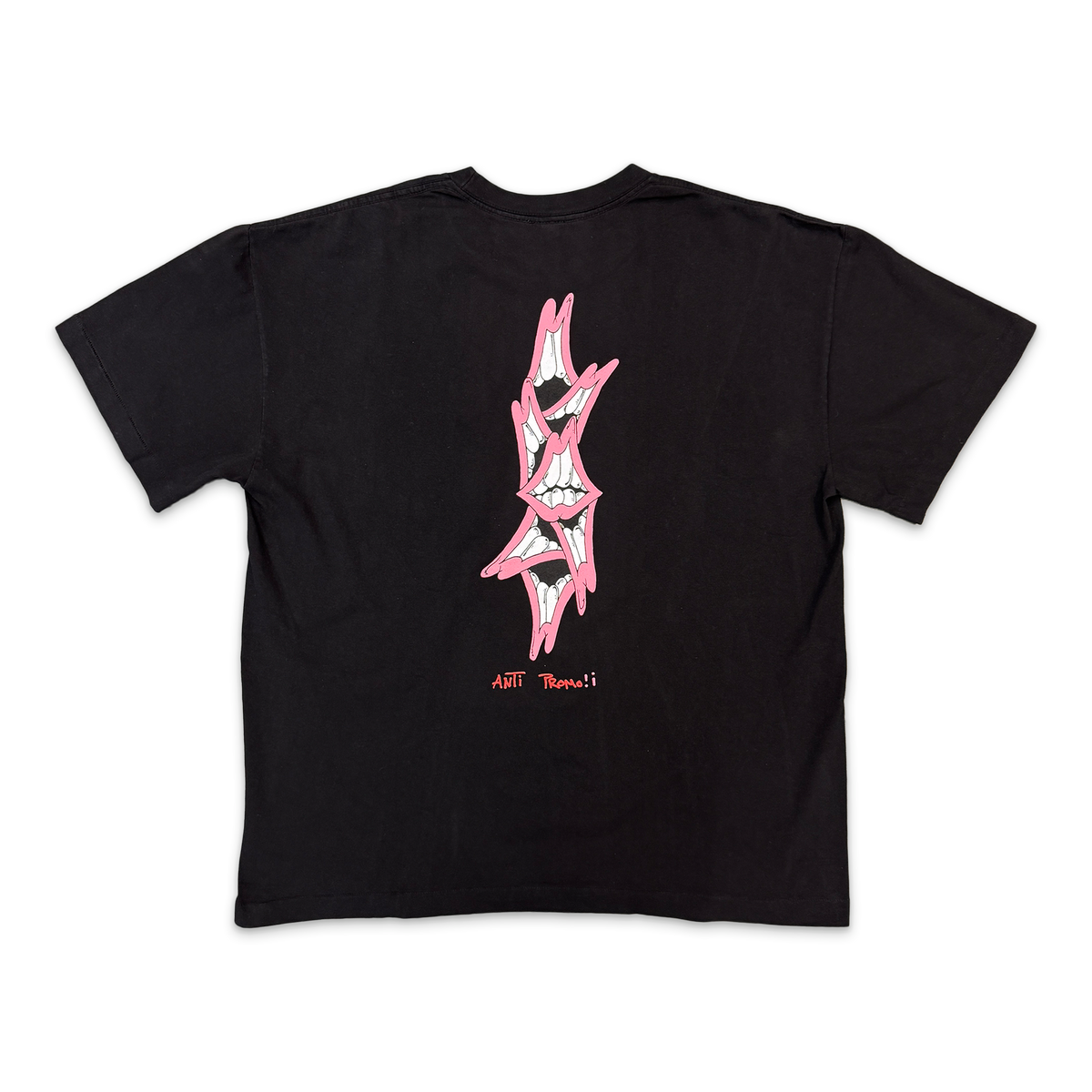 Anti Promo Pink Chomper T-Shirt Black