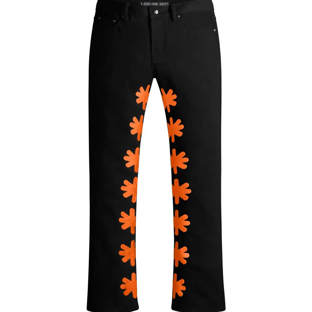 LostSHDWS Black/Orange Denim Jeans