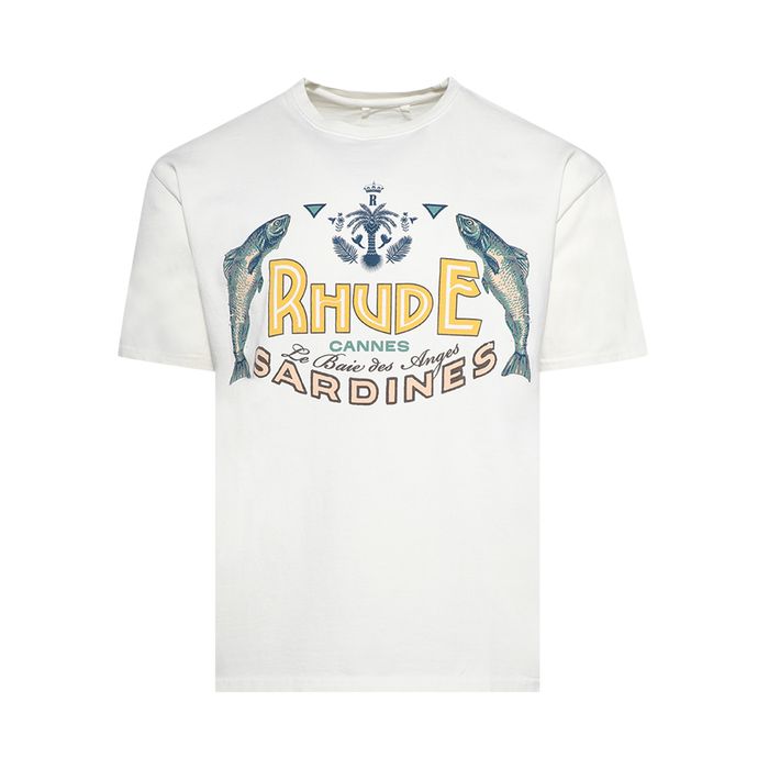 Rhude Sardines T-Shirt Vintage White