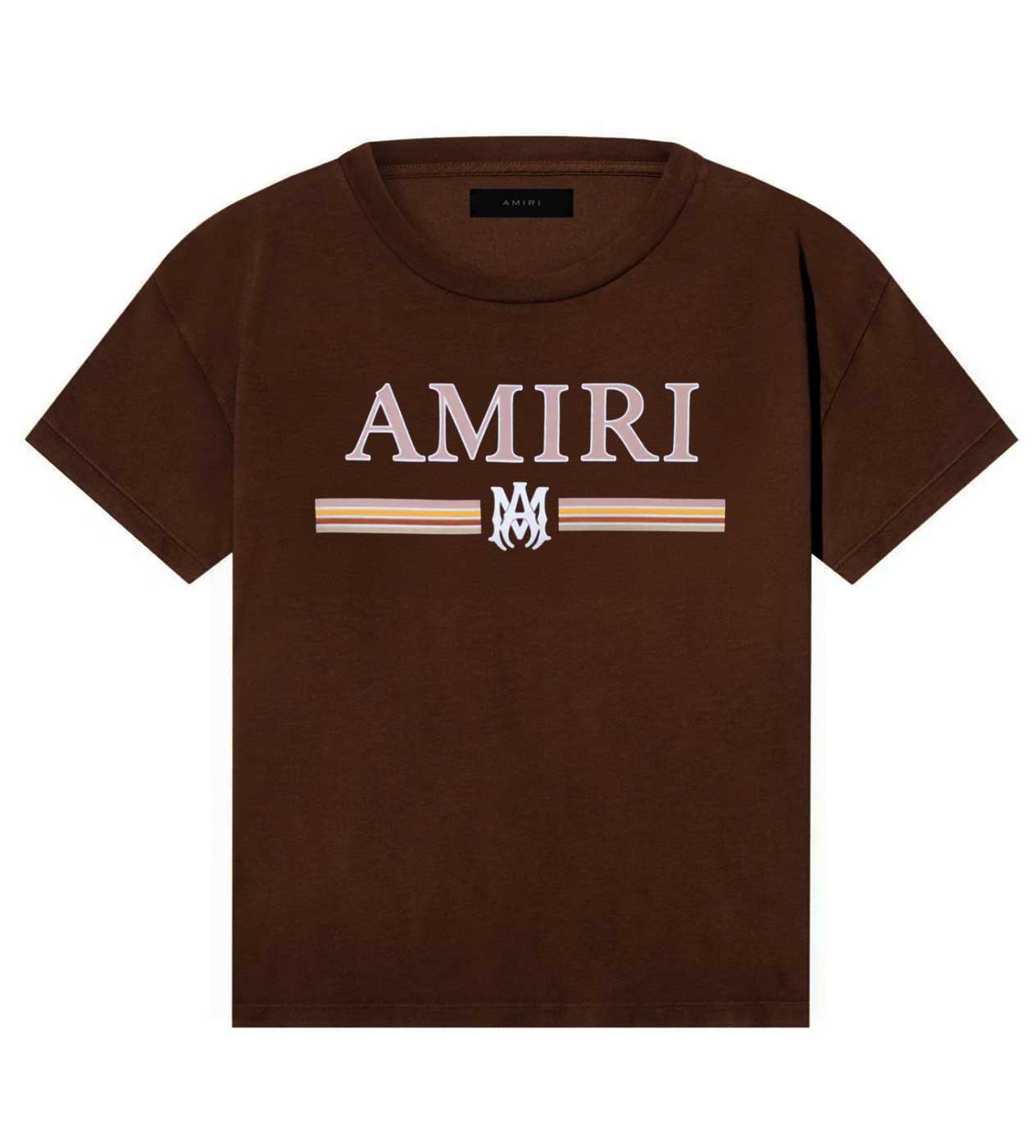 Amiri Bar Logo T-Shirt Brown