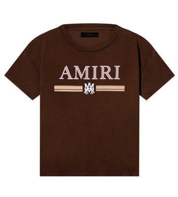 Amiri Bar Logo T-Shirt Brown