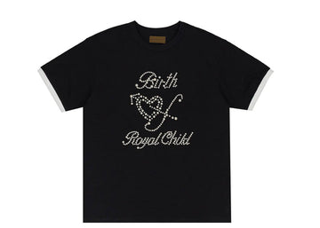Birth Of Royal Child Ringer T-Shirt Black
