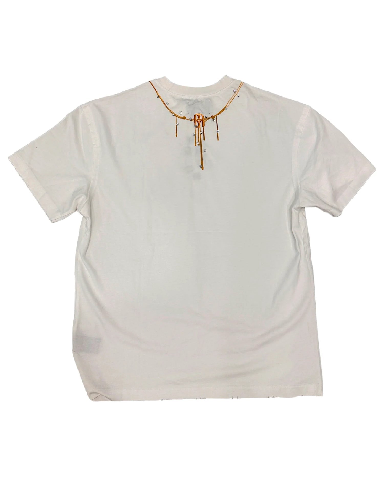 Birth Of A Royal Child Gemstone Necklace Print T-Shirt White