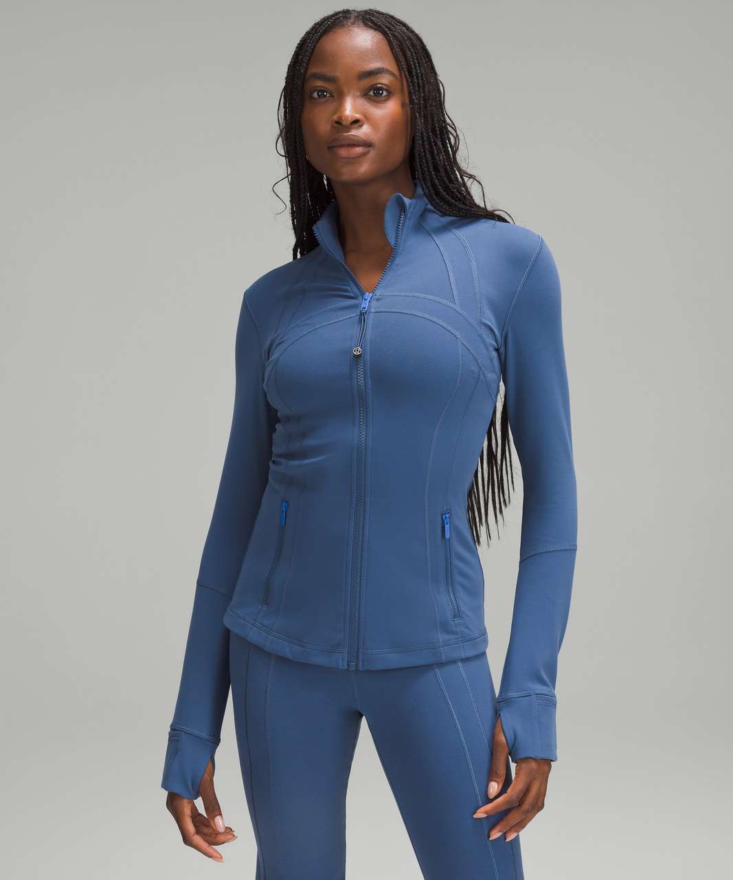 LuLu Lemon Define Jacket & Pants Set Pool Blue