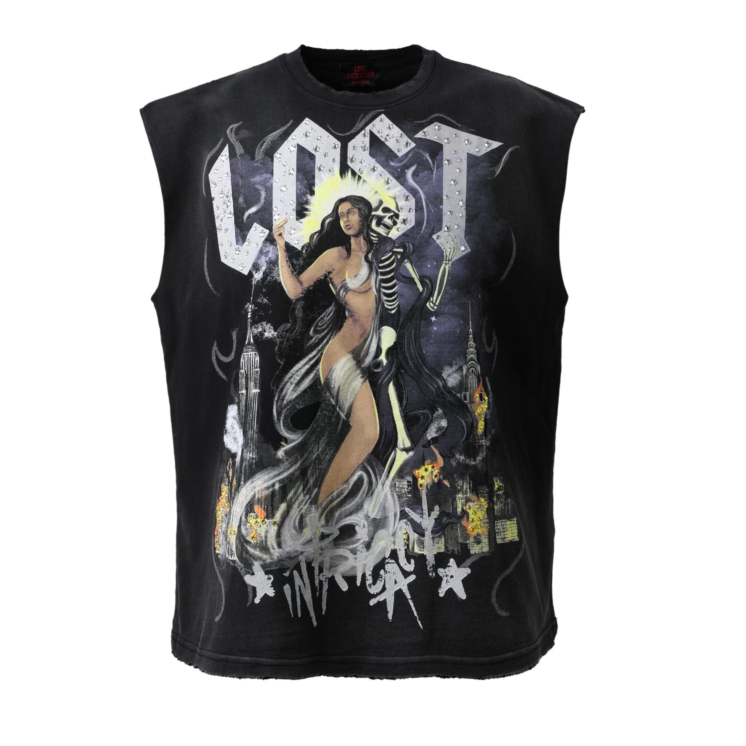 Lost Intricacy Afterlife Sleeveless Shirt Black