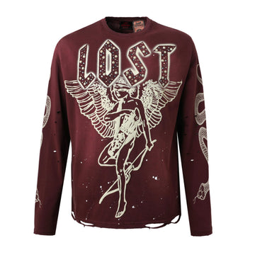 Lost intricacy Maroon Lost Angel Long Sleeve