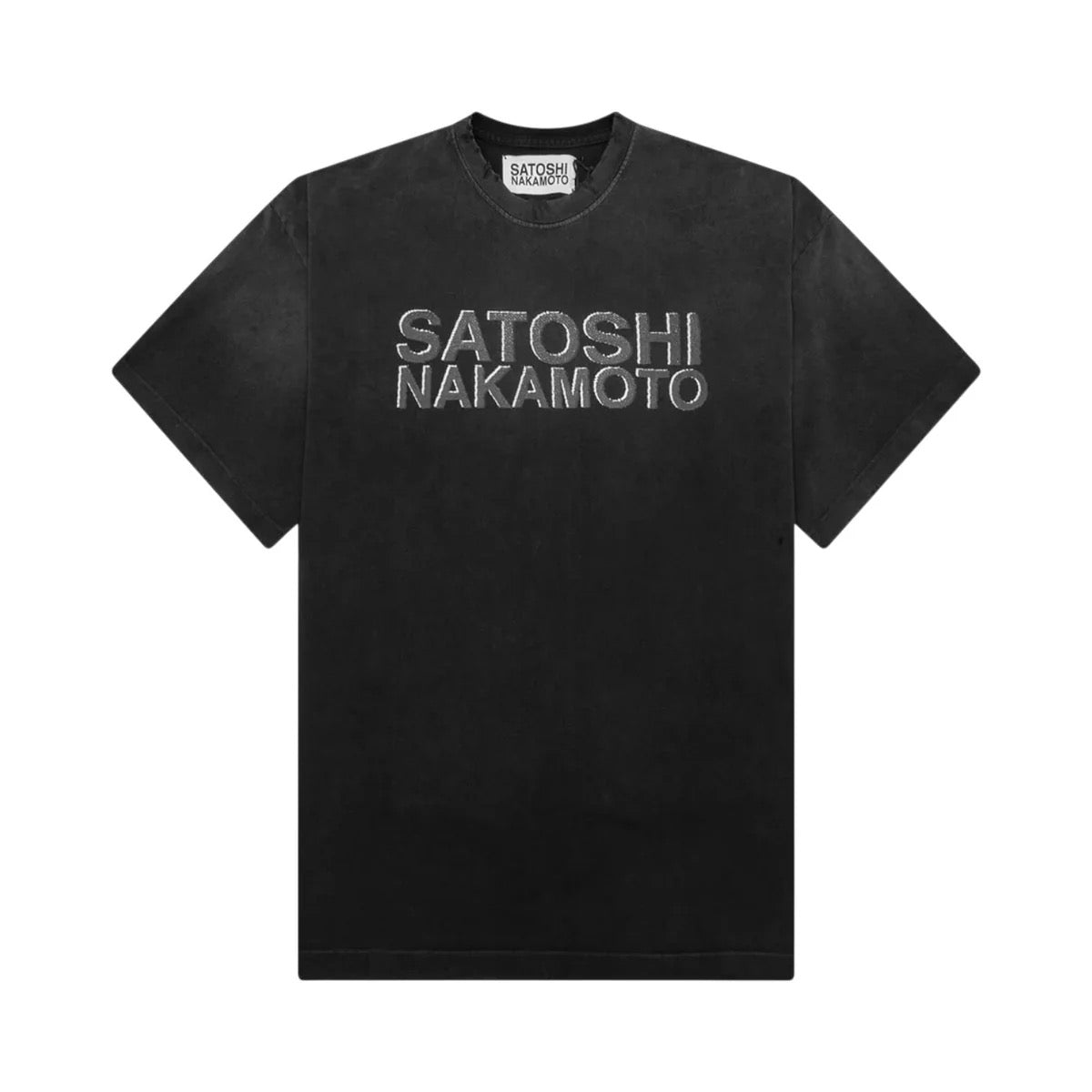 Satoshi Nakamoto Logo T-Shirt Black