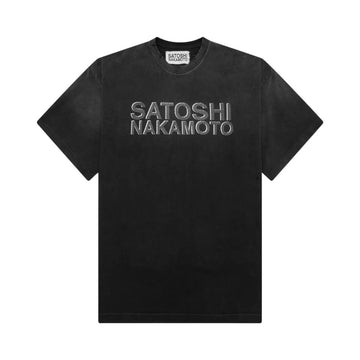 Satoshi Nakamoto Logo T-Shirt Black