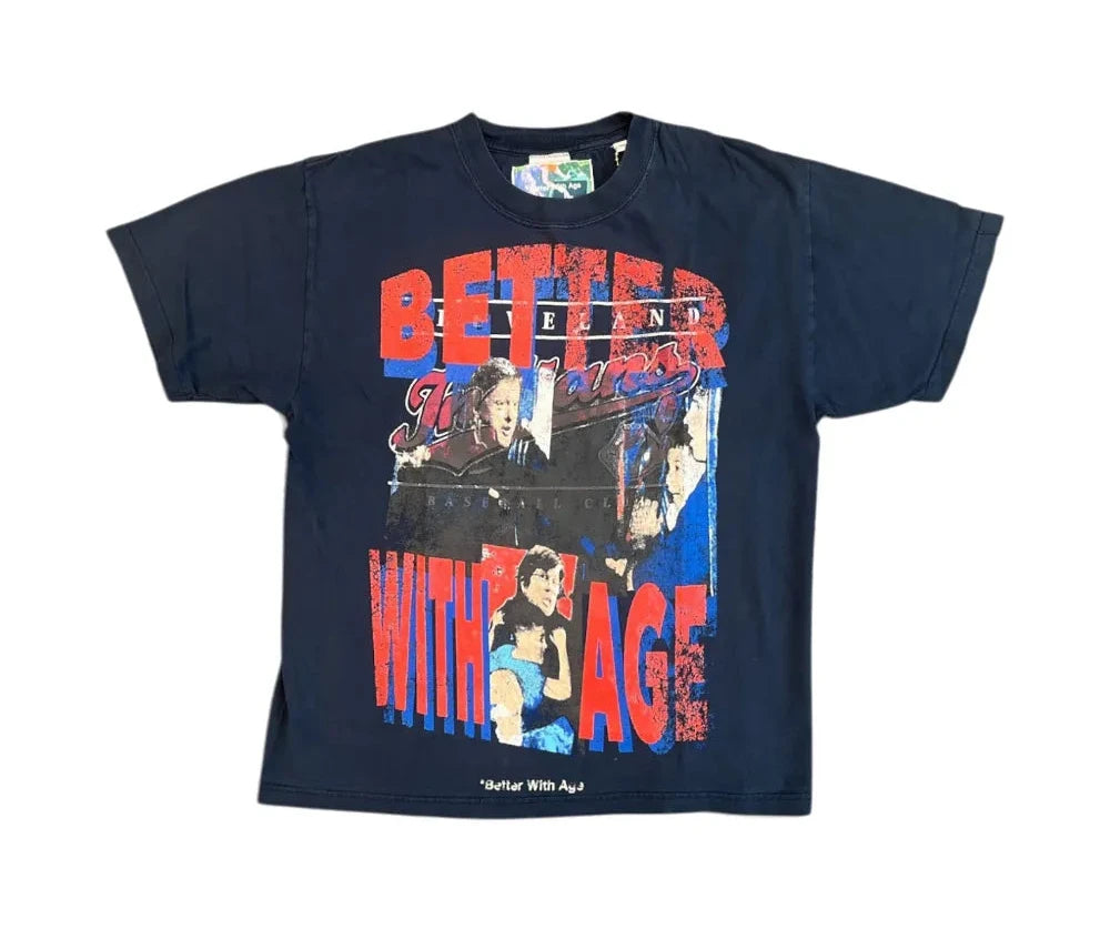 Better With Age T-Shirt Met Grafische Print Blue