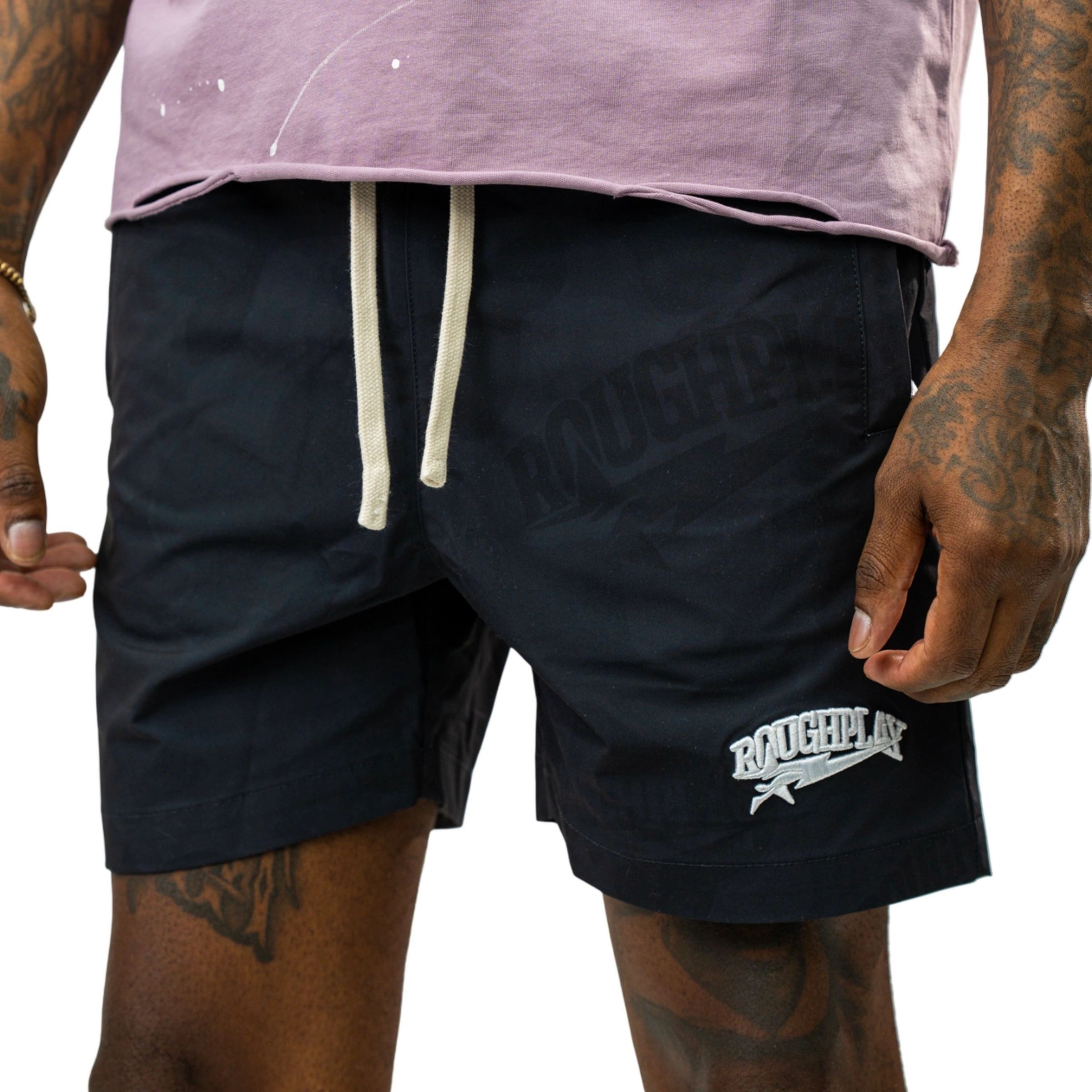 Roughplay Camo Shorts Black