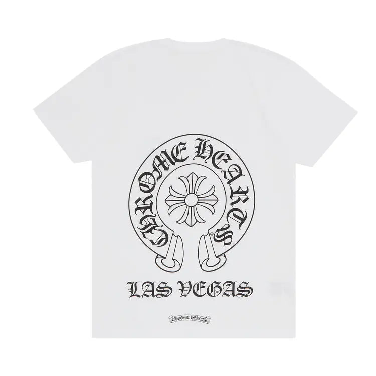 Chrome Heart Horseshoe Las Vegas T-Shirt White