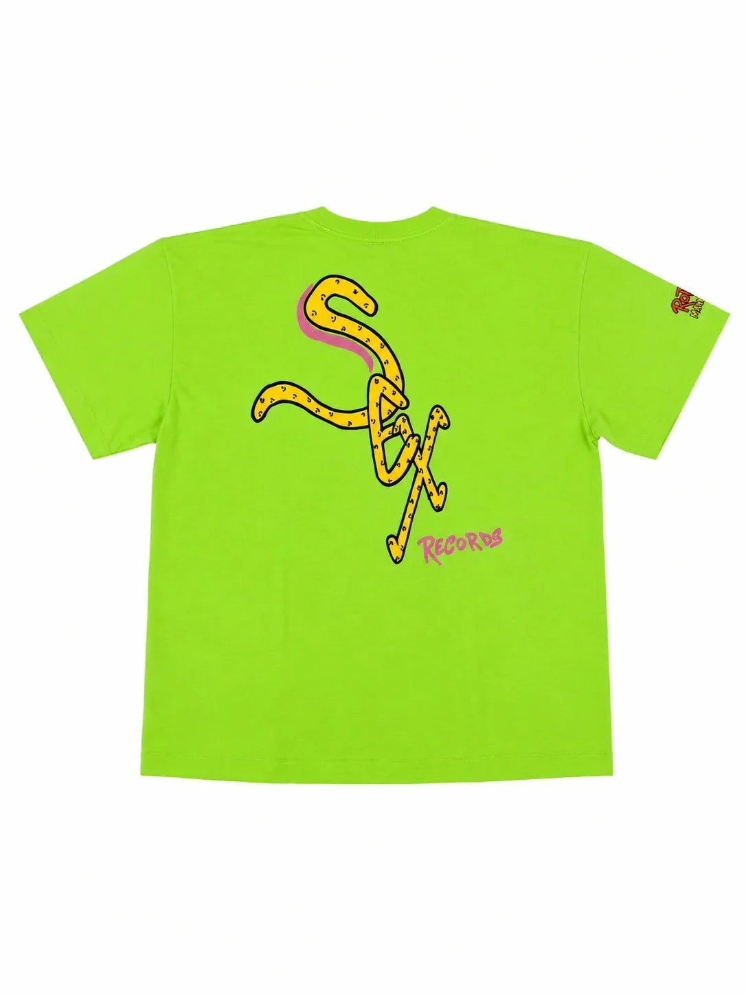 Anti Promo Sex Records Chaos Tee Neon Green
