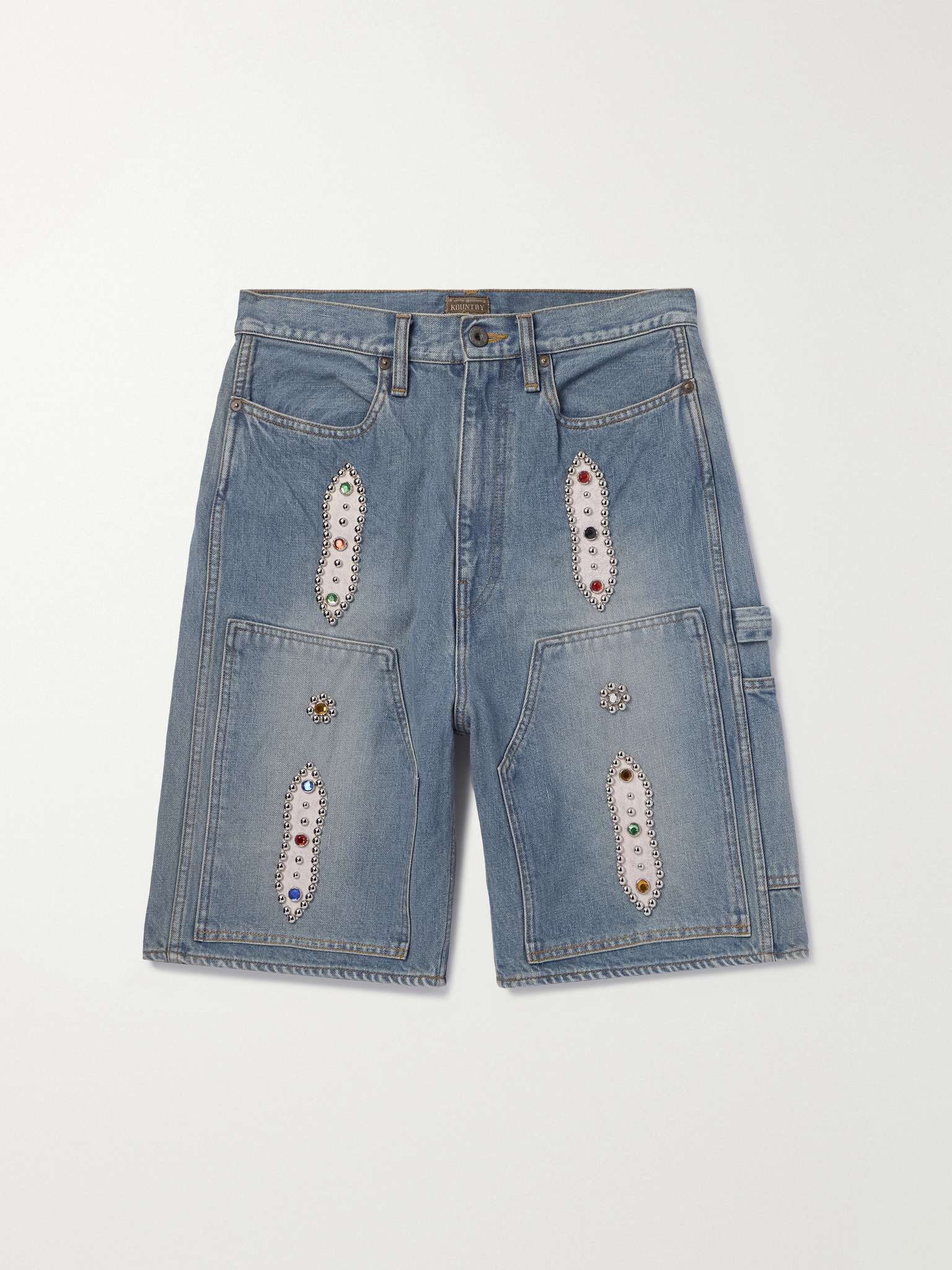 Kapital Embellished Jean Shorts