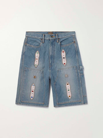 Kapital Embellished Jean Shorts