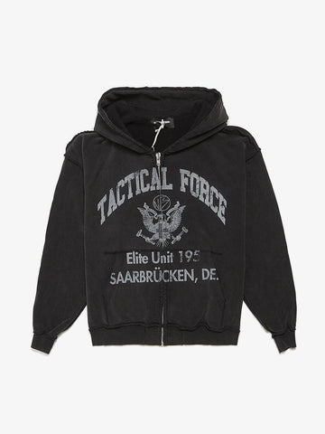 No Faith Studios Tactical Force Zip Up Hoodie Black