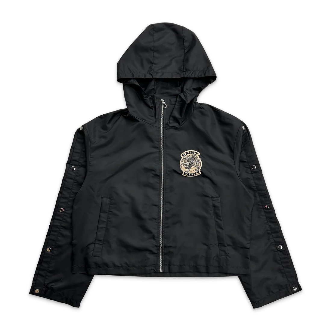 Saint Vanity Nylon Track Jacket Black