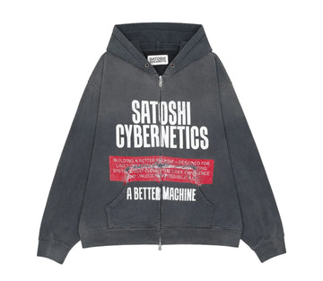 Satoshi Nakamoto Cybernetics Zip Up Black