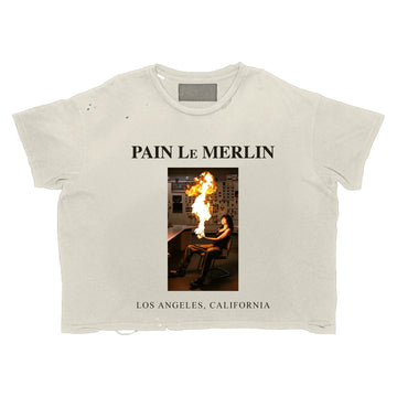 Merlin’s Father Tech On Fire T-Shirt White