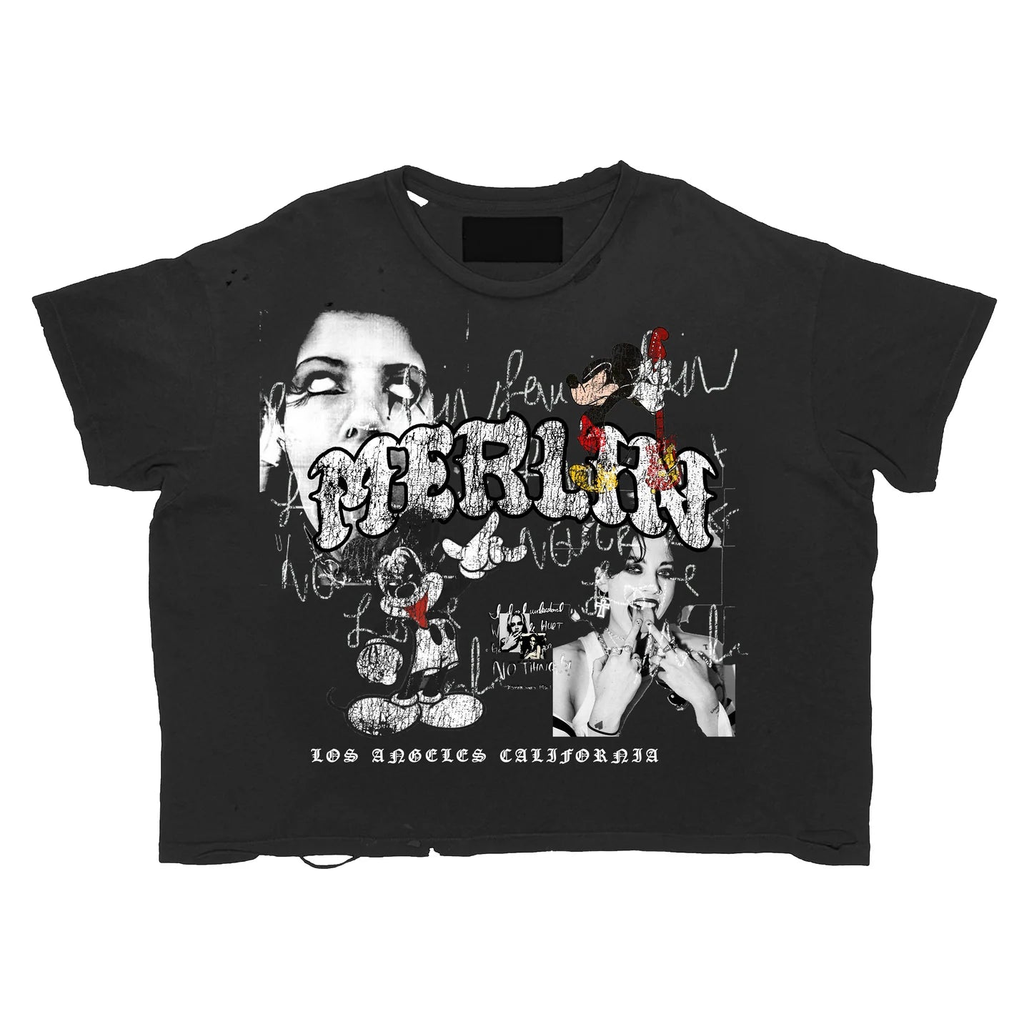 Merlin’s Father Rockstar Mickey T-Shirt Black