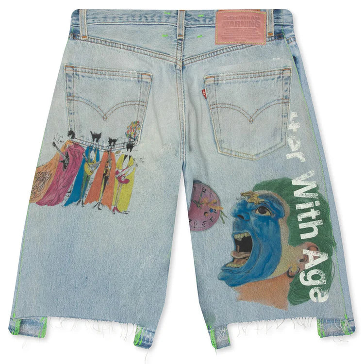 Better With Age Harrison Triple Wide Denim Shorts