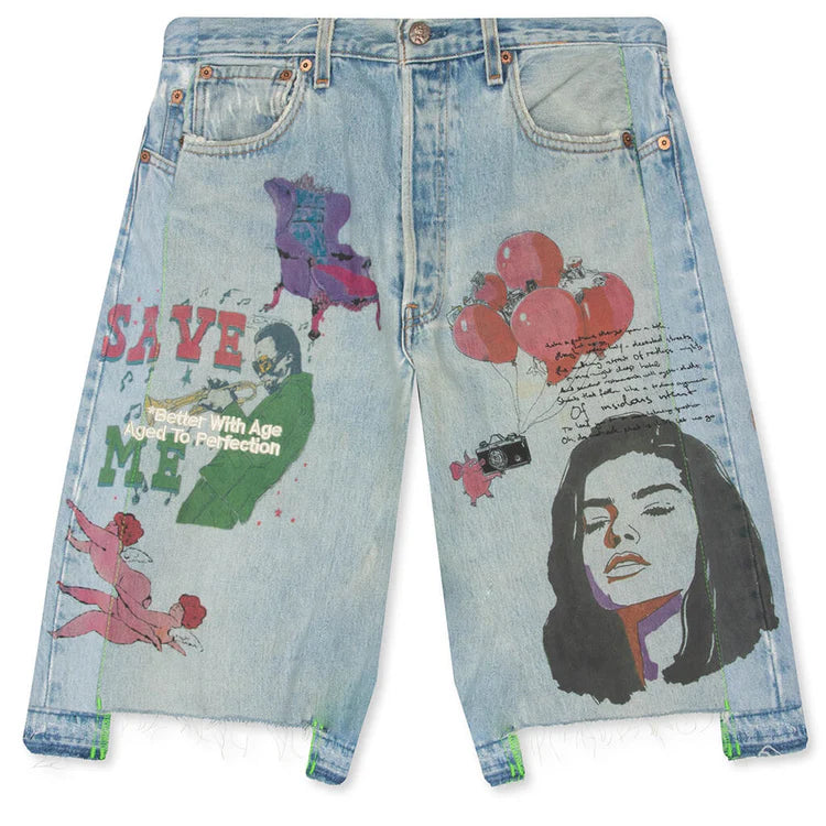 Better With Age Harrison Triple Wide Denim Shorts
