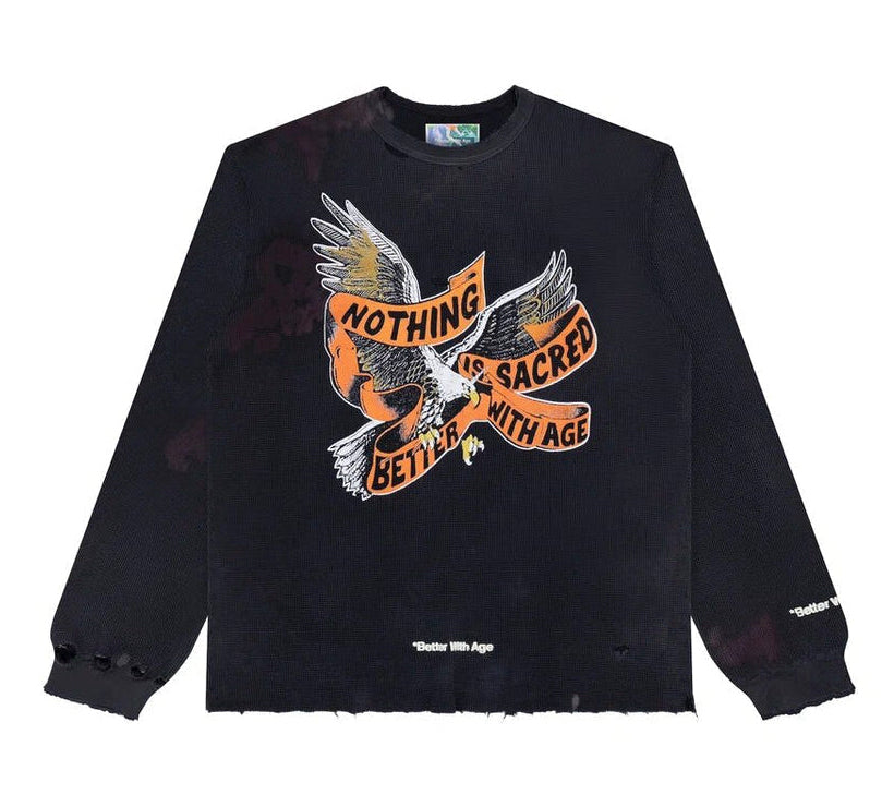 Better With Age Florence Thermal Long Sleeve Black Orange