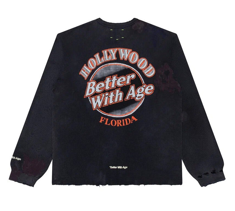 Better With Age Florence Thermal Long Sleeve Black Orange