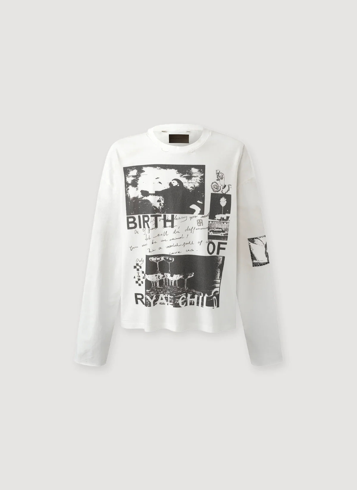 Birth Of A Royal Child 90s Hollywood Long Sleeve White