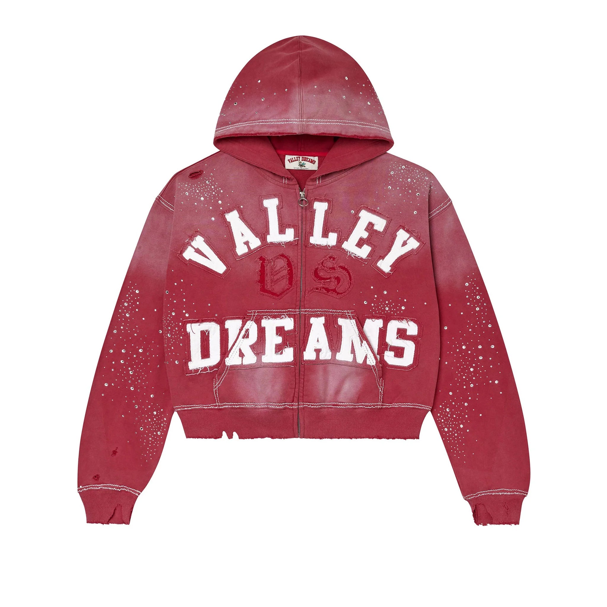 Vale Forever Classico Zip Up Hoodie Red