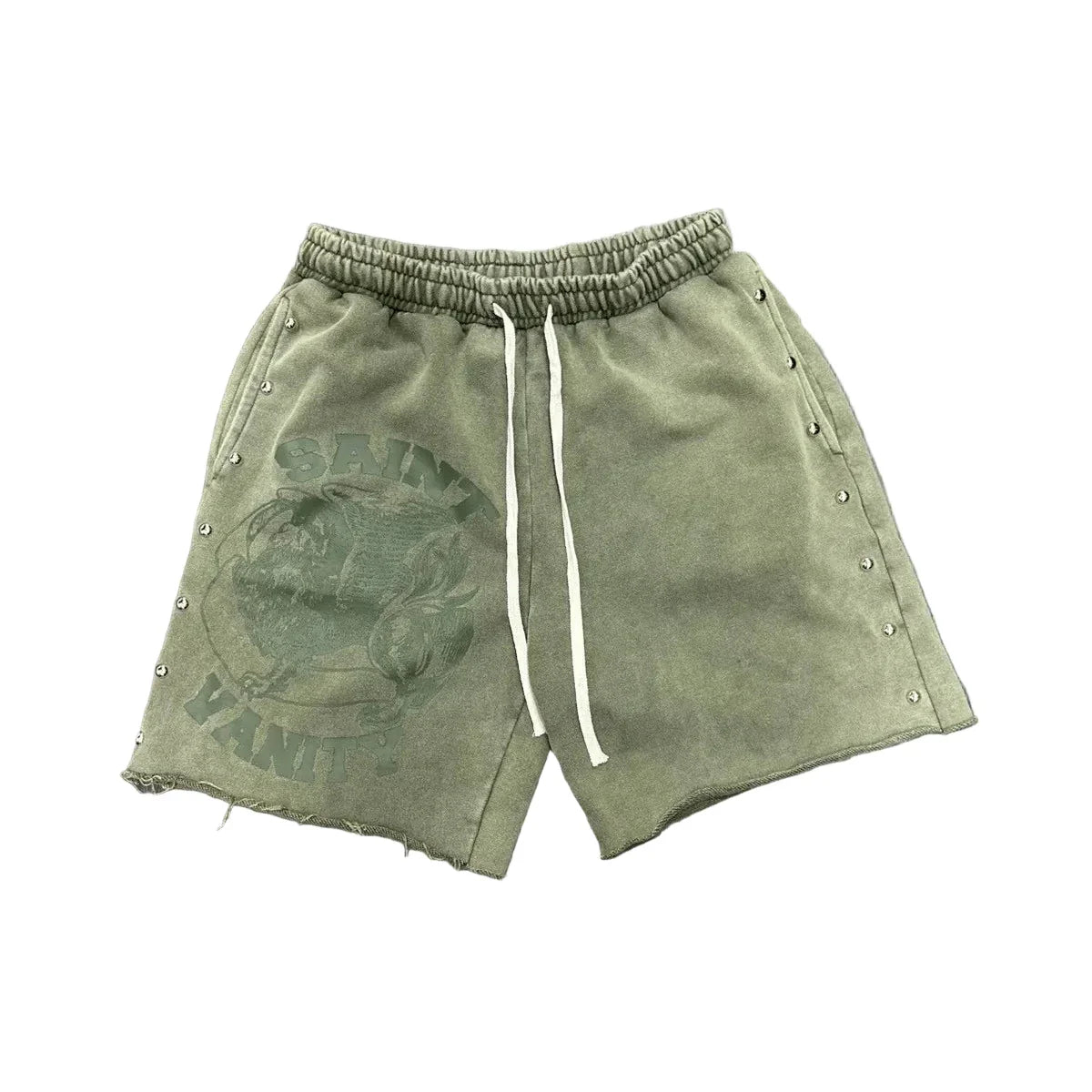 Saint Vanity French Terry Shorts Green