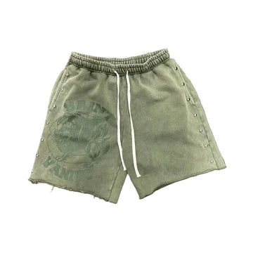Saint Vanity French Terry Shorts Green