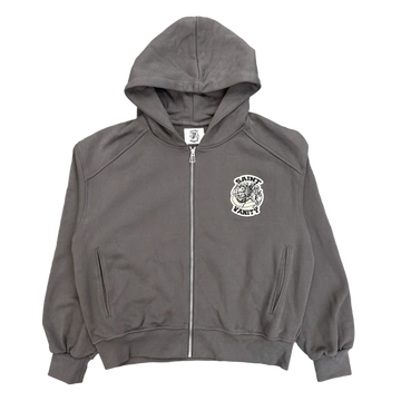 Saint Vanity Uniform Zip Up Hoodie Grey