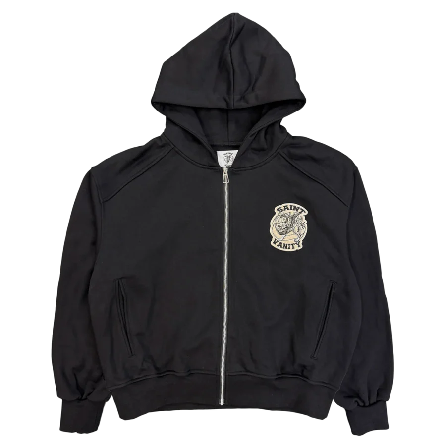 Saint Vanity Uniform Zip Up Hoodie Black