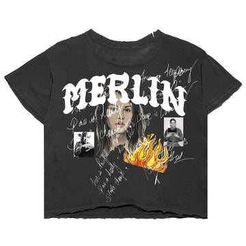Merlin’s Father Lady Flame T-Shirt Black