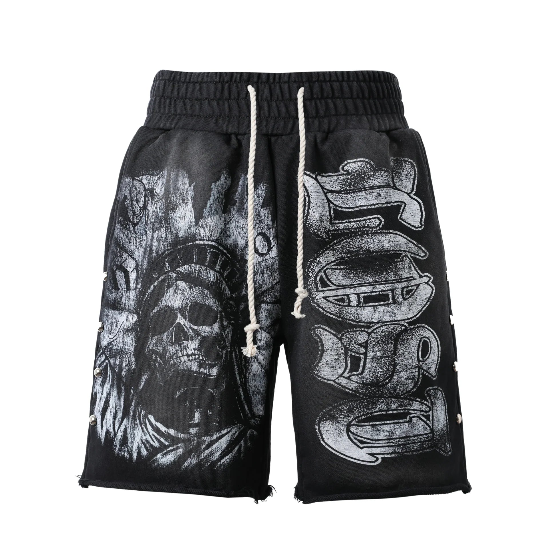 Lost Intricacy Liberty Sweat Shorts Black