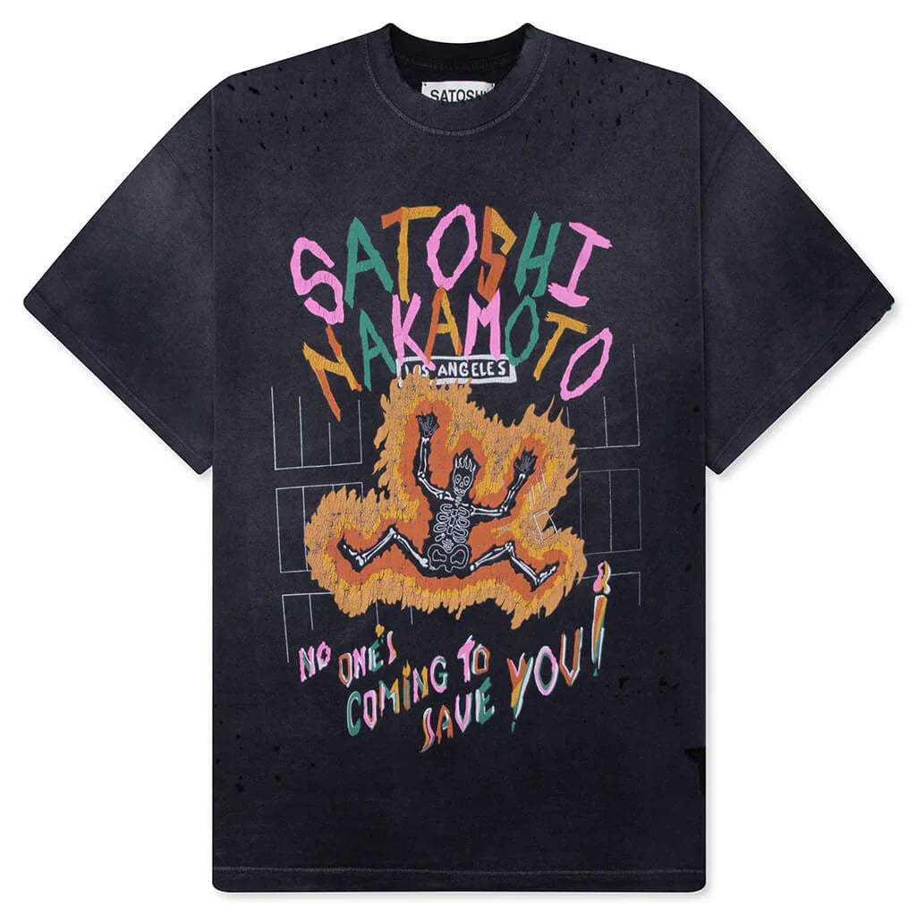 Satoshi Nakamoto No Savior T-Shirt Black
