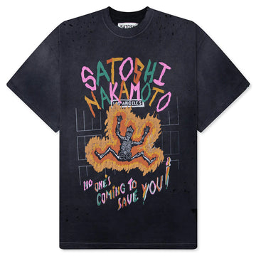 Satoshi Nakamoto No Savior T-Shirt Black