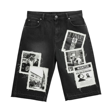 Fraternal Desires WATTBA Denim Shorts Black