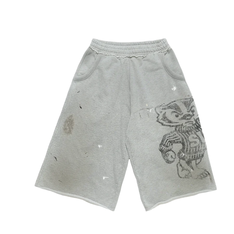 Saint Vanity Bager Shorts Grey & Black